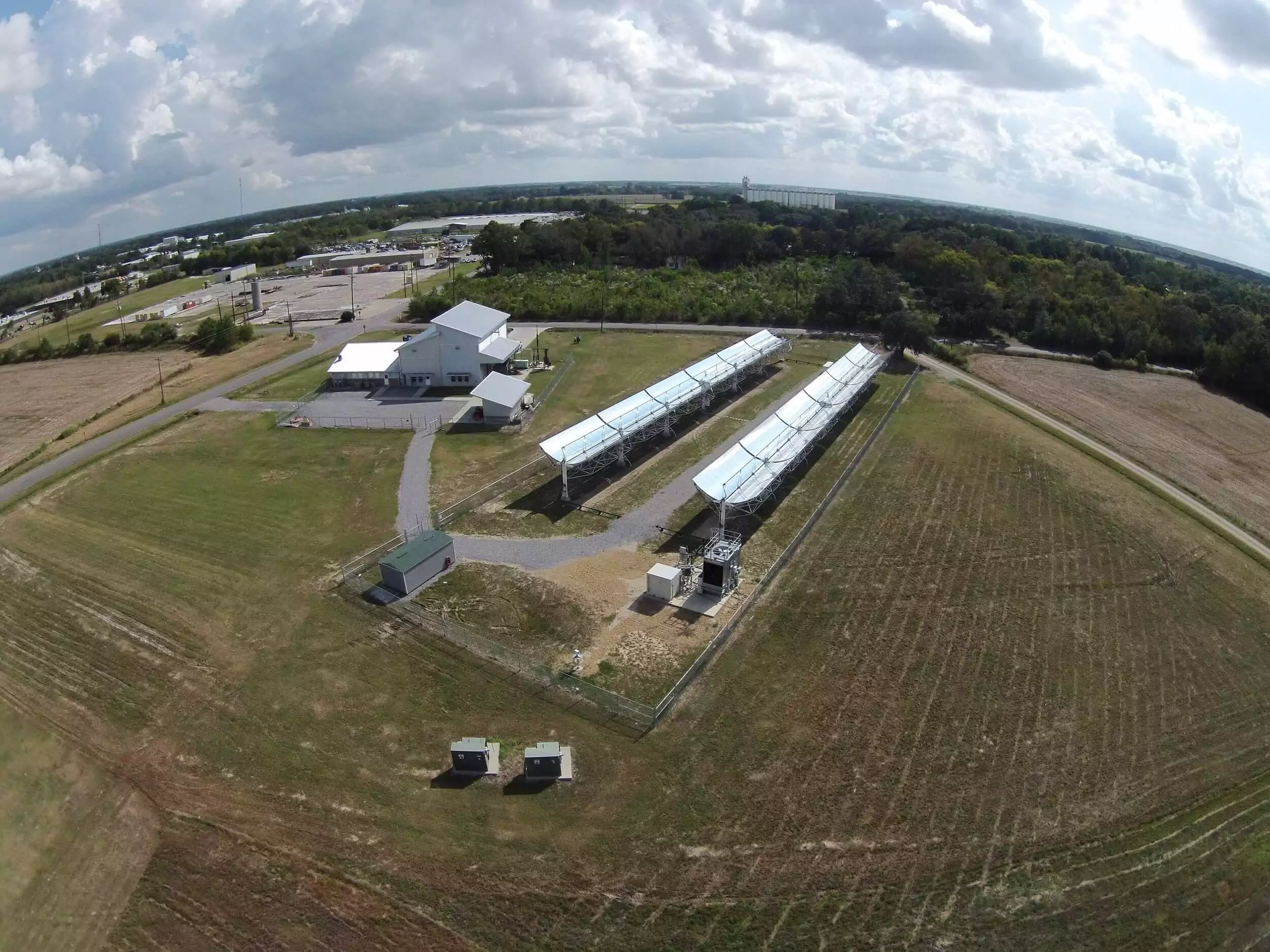 Aerial Drone View of Cleco Alternative Energy Center Site